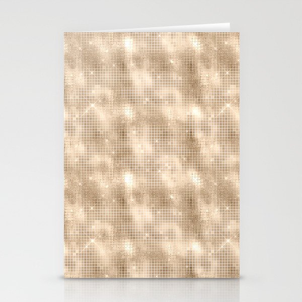 Luxury Soft Gold Sparkle Pattern Stationery Cards