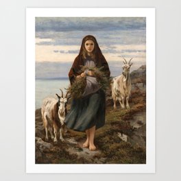 Connemara Girl by Augustus Nicholas Burke Art Print