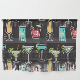 Drink Pattern. Cocktail background. Cute Beverages Wall Hanging