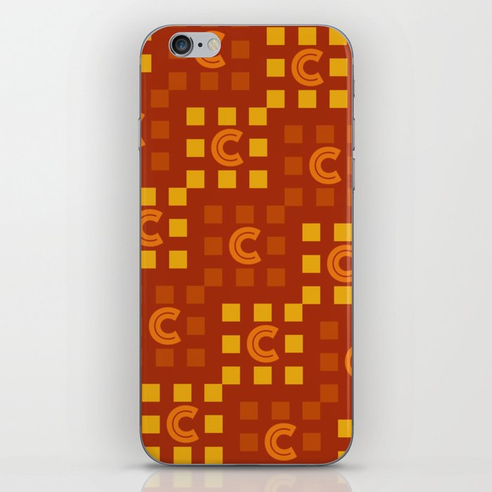 Letter C Square Pattern iPhone Skin