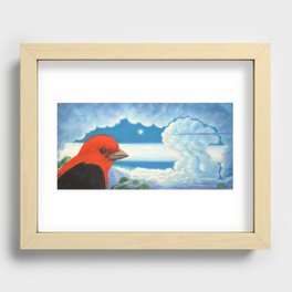 Treetop Tanager Recessed Framed Print