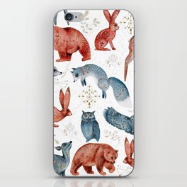 Animals in the forest iPhone Skin