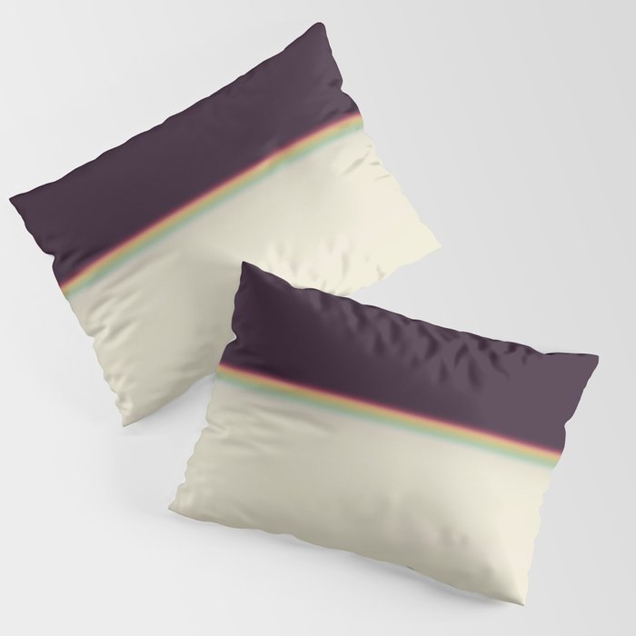 Retro rainbow#leak#light#effect Pillow Sham
