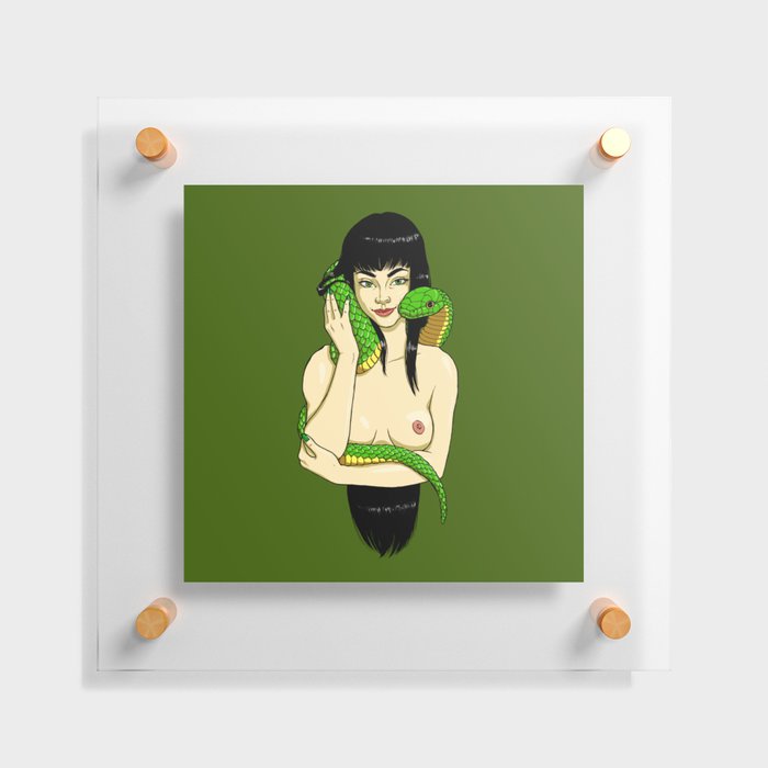 Snake Lady Floating Acrylic Print