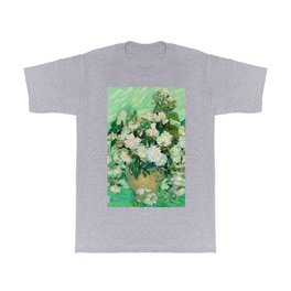 Roses, 1890 by Vincent van Gogh T Shirt | Pinkrose, Flowering, Nature, Gift, Present, Roses, Painting, Bloom, Vincentvangogh, Rose 