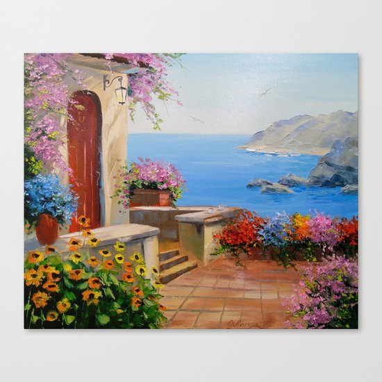 Seacoast Italy Canvas Print
