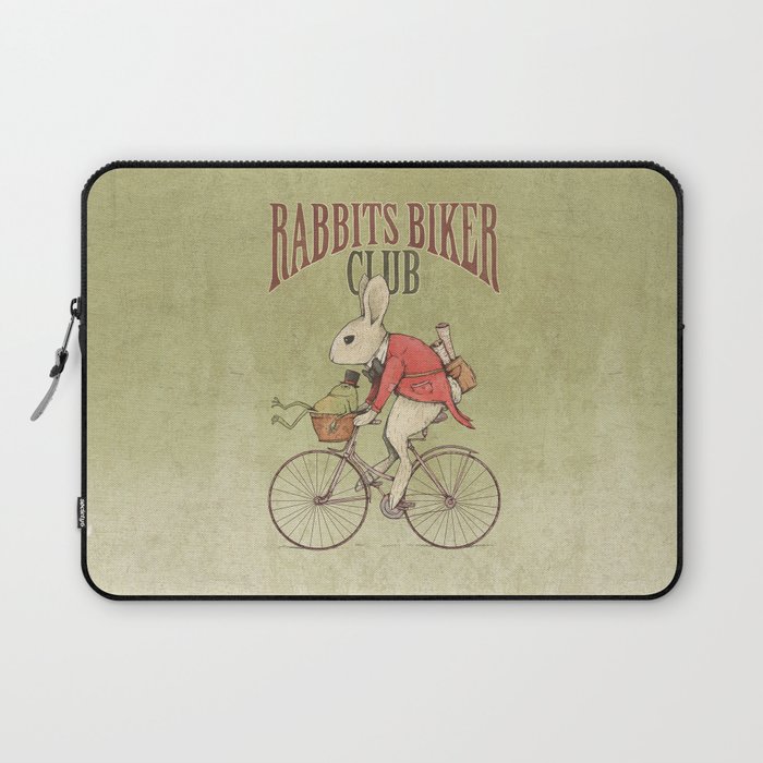 Rabbits Biker Club Laptop Sleeve