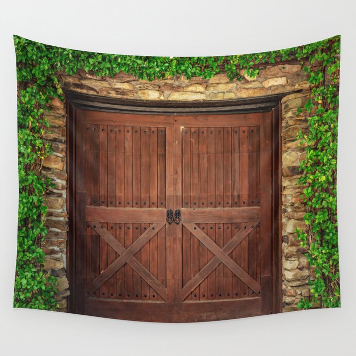 Tapestry to cover outlet door