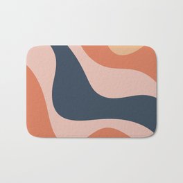 Colorful abstract waves design Bath Mat