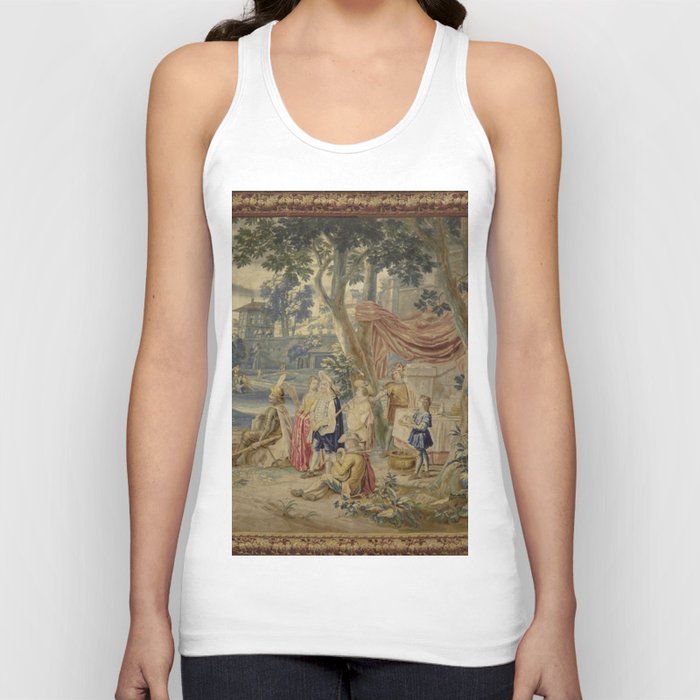 Antique 18th Century Flanders Tapestry Tank Top