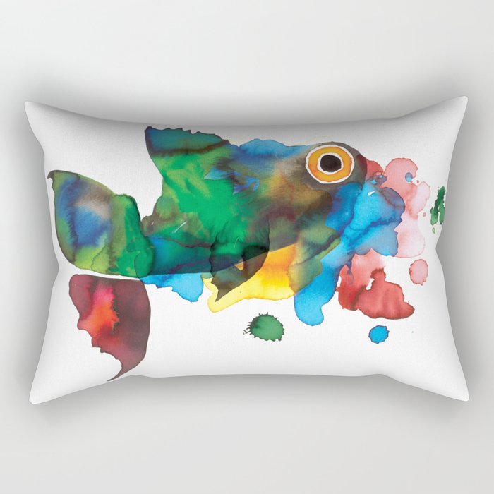 colorful fish Rectangular Pillow