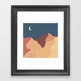 Desert, night Framed Art Print
