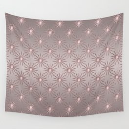 Elegant Star Pattern Rose Quartz Wall Tapestry