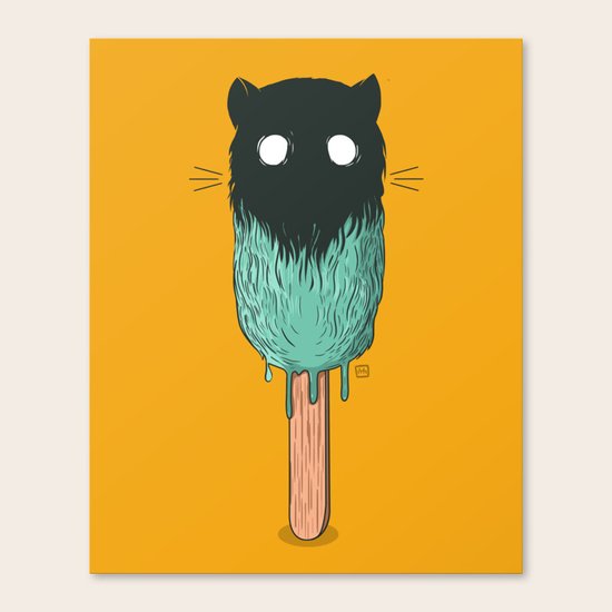 Ice Cat Canvas Print