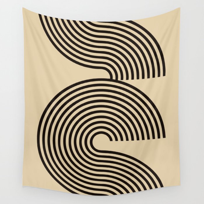 70s Style Retro Mid Century Modern Art Abstract Minimalist