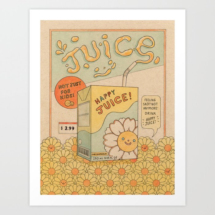 Happy Juice Art Print