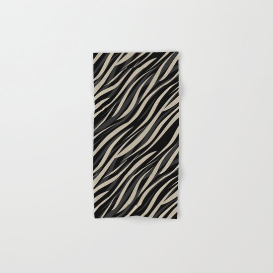 Tiger abstract striped pattern . Hand & Bath Towel