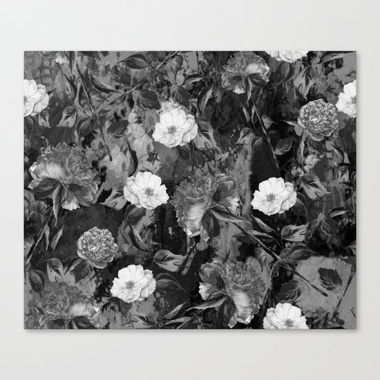 Watercolors Floral Pattern Canvas Print