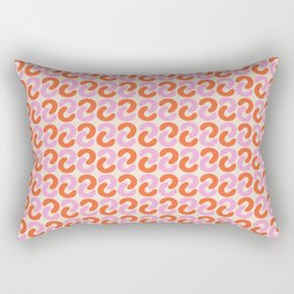 Funky retro 70s pattern Rectangular Pillow