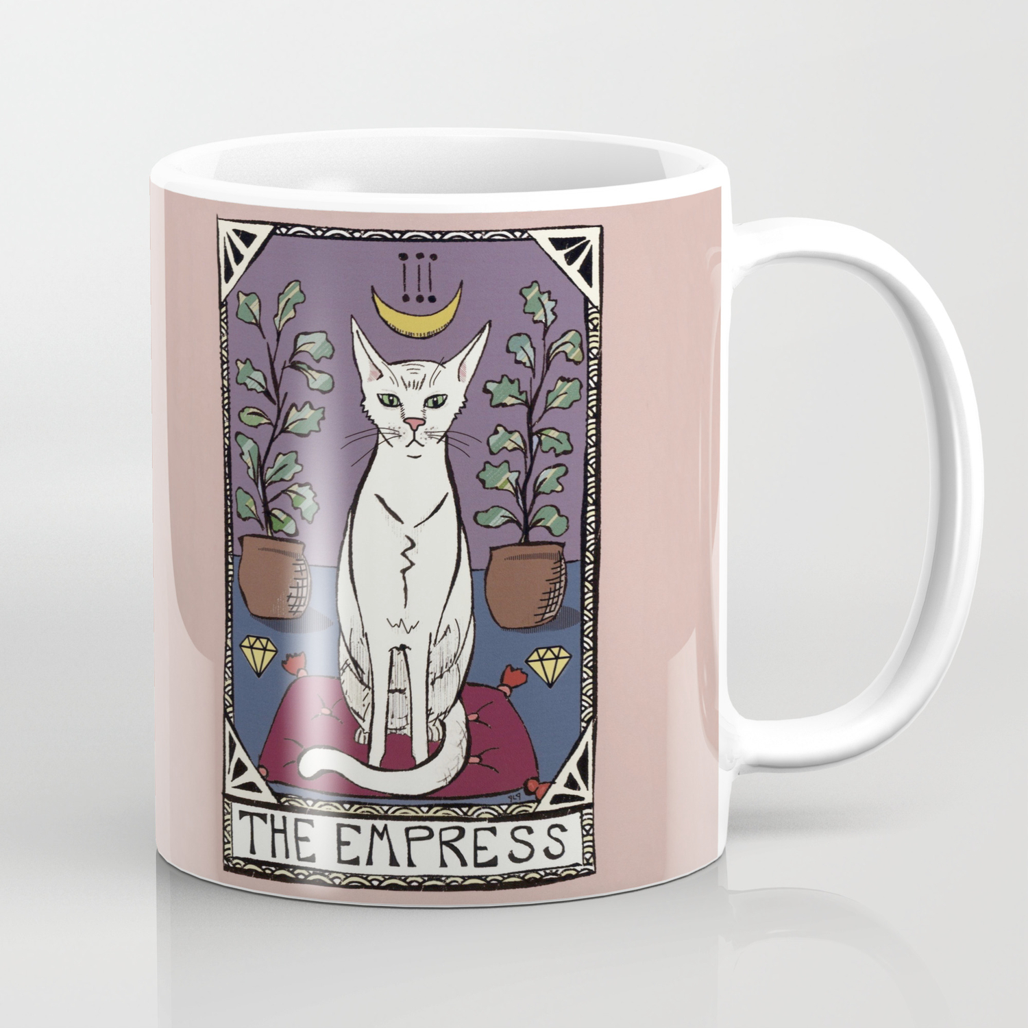 The Empress Tarot Cat Coffee Mug By Ladyleigh Society6