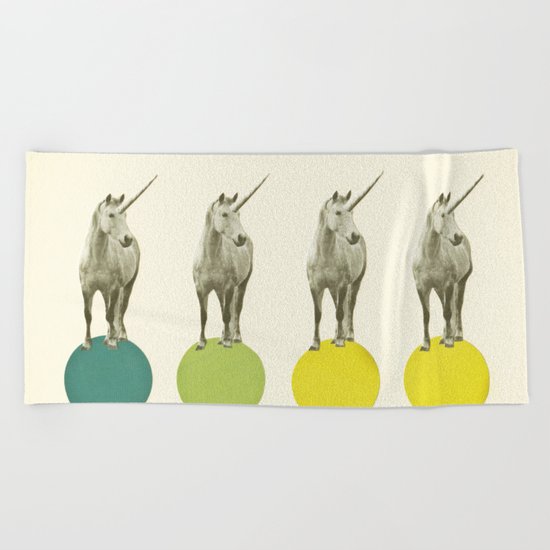 Unicorn Parade Beach Towel