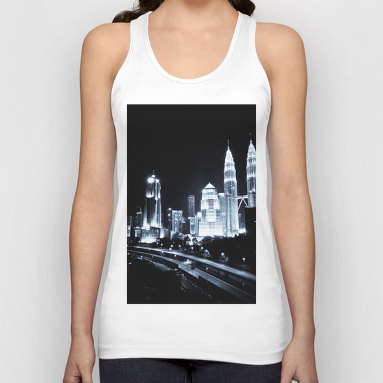 Kuala Lumpur night Unisex Tank Top