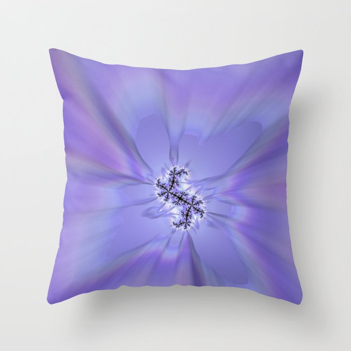 MAUVE UNIVERSE - fractal abstract art Throw Pillow
