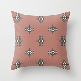 Terracotta Southwestern Style Throw Pillow