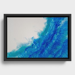 Blue Serenity Framed Canvas