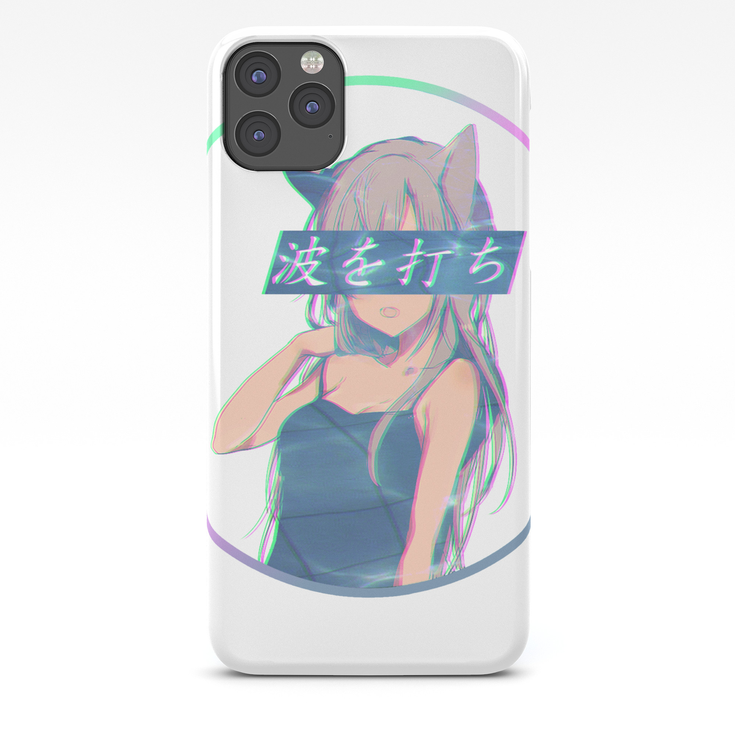 Waves Sad Anime Japanese Aesthetic Kawaii Girl Iphone Case By