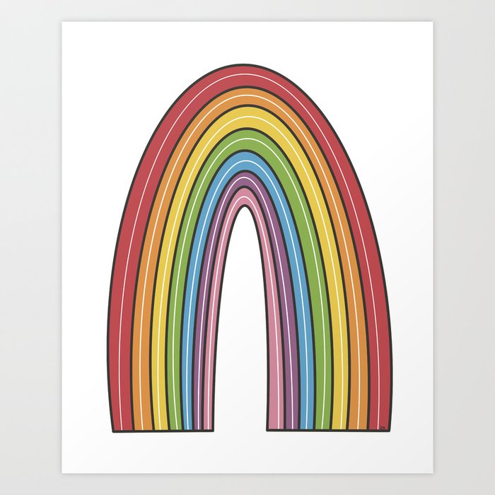rainbow baby Art Print