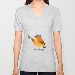 Rufous Hornero Architect Bird V Neck T Shirt