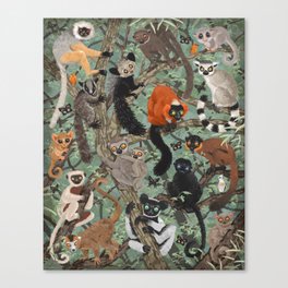 Lemurs Canvas Print