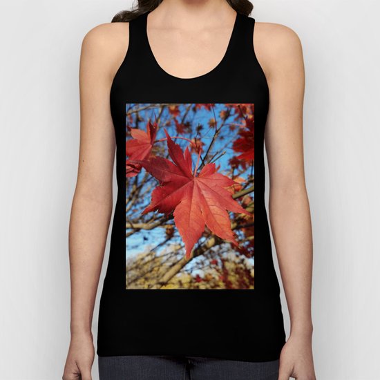 Maple leaf center stage Unisex Tank Top