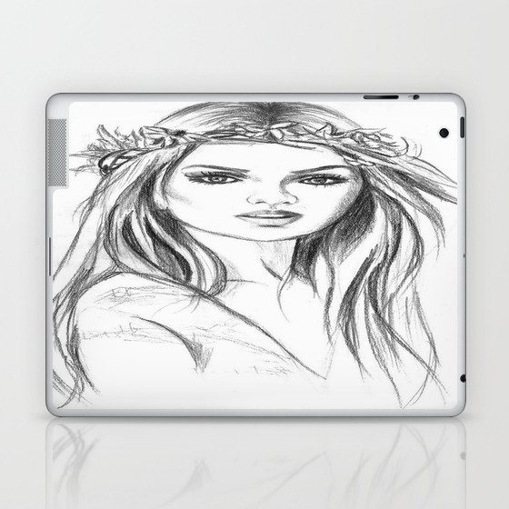 Charcoal Candice Laptop & iPad Skin