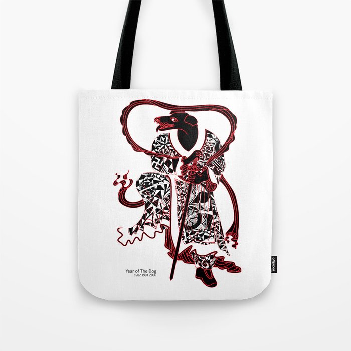 Chinese Zodiac Sign Year Of The Dog Tote Bag By Tgrimm