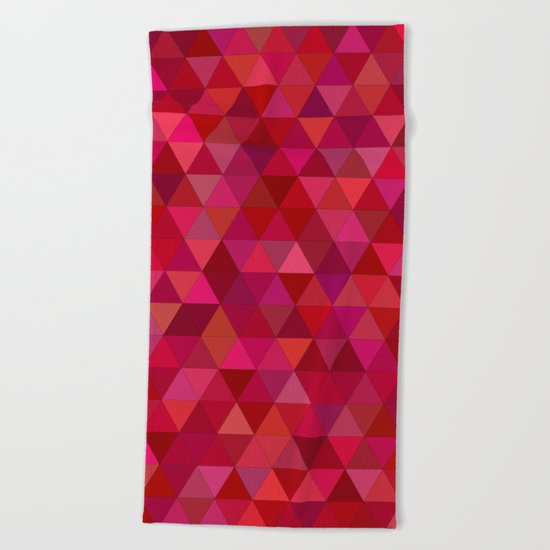 Bloody triangles Beach Towel