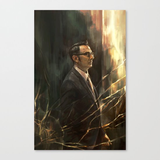 The Abyss Gazes Back Canvas Print