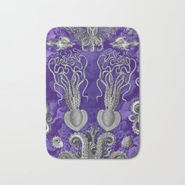 Deep Purple Bath Mats Society6 The Kraken Purple Notext Alt Bath Mat