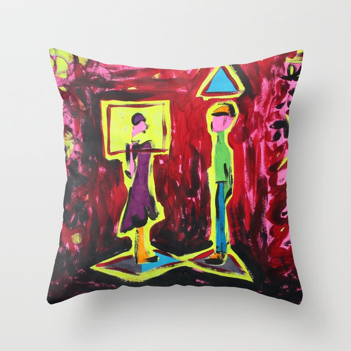 People, people Throw Pillow