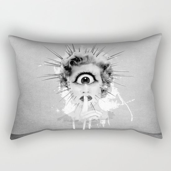 Shhh… Redux Rectangular Pillow