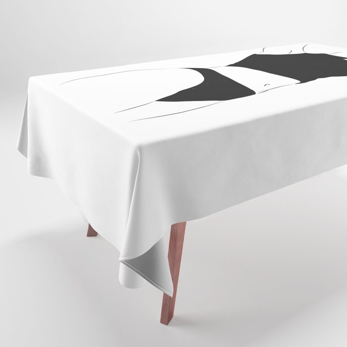 woman's silhouette 10 Tablecloth