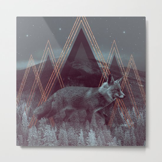 In Wildness | Fox Metal Print