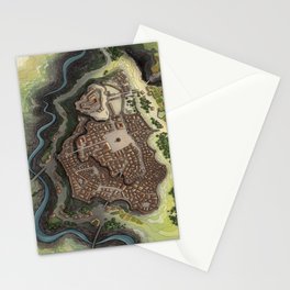 Holdmas City Map: Color Stationery Cards