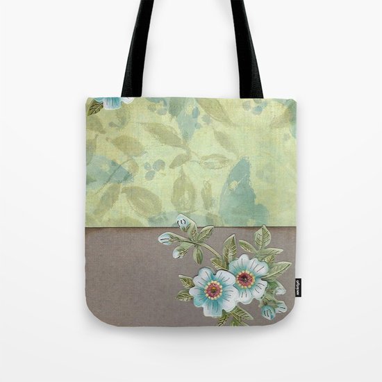 Brown paper flowers Tote Bag
