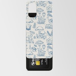 Blue - Mushrooms & Snails Toile Android Card Case