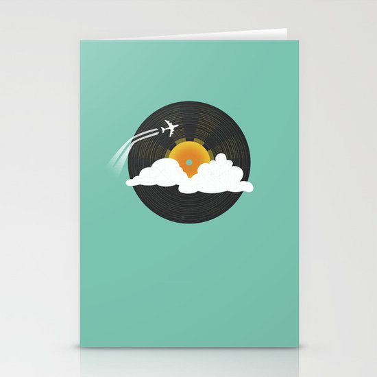 Sunburst Records Stationery Cards