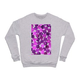 Watercolor Connected Circles - Purple, Pink Crewneck Sweatshirt