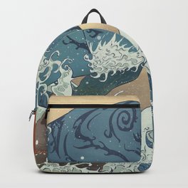 Ukiyo-e Tiger in the Waves Backpack