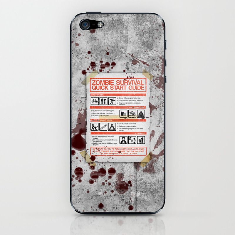 zombie survival quick start guide phone skins